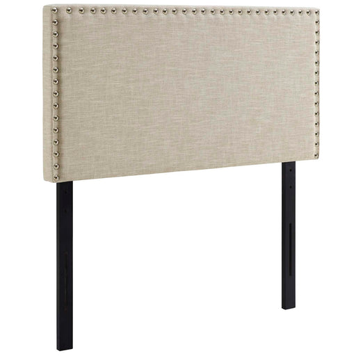 Phoebe Twin Upholstered Fabric Headboard 5382-BEI