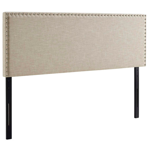 Phoebe Queen Upholstered Fabric Headboard 5386-BEI