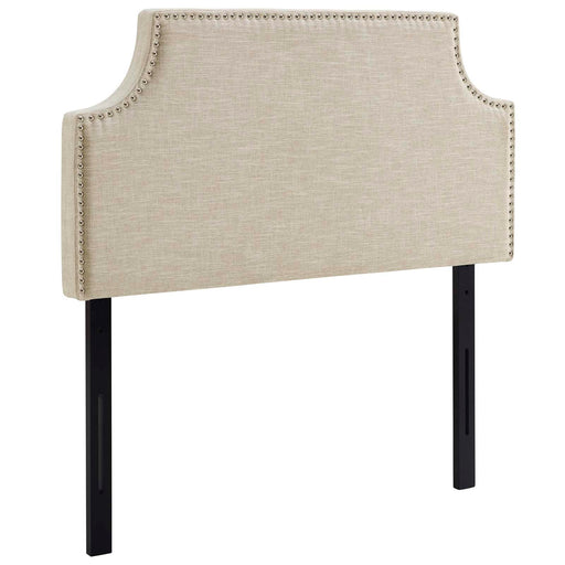 Laura Twin Upholstered Fabric Headboard 5390-BEI