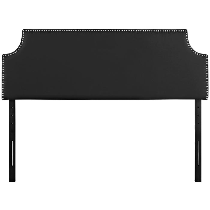 Laura Full Upholstered Vinyl Headboard 5391-BLK