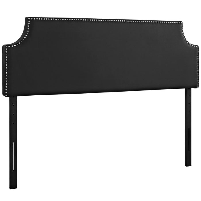 Laura Queen Upholstered Vinyl Headboard 5393-BLK