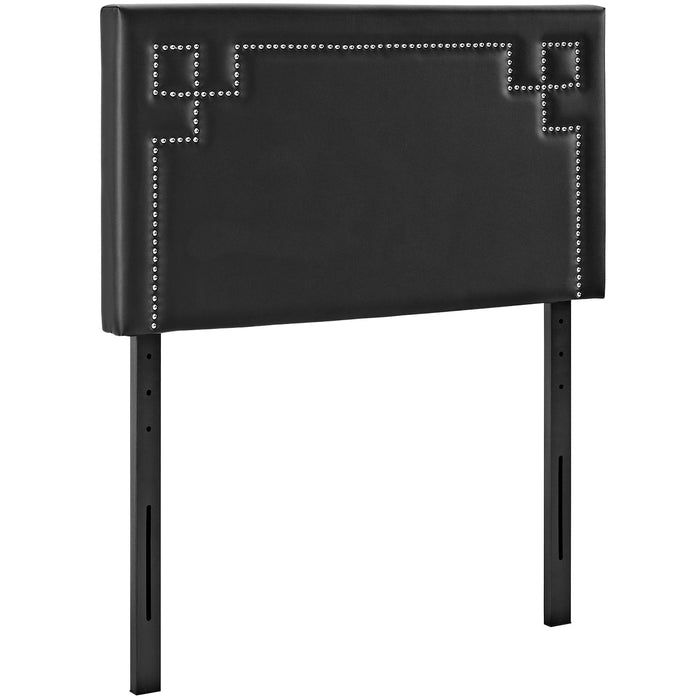 Josie Twin Upholstered Vinyl Headboard 5397-BLK