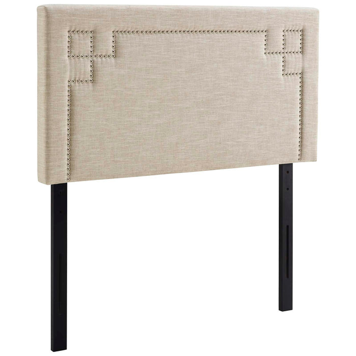 Josie Twin Upholstered Fabric Headboard 5398-BEI