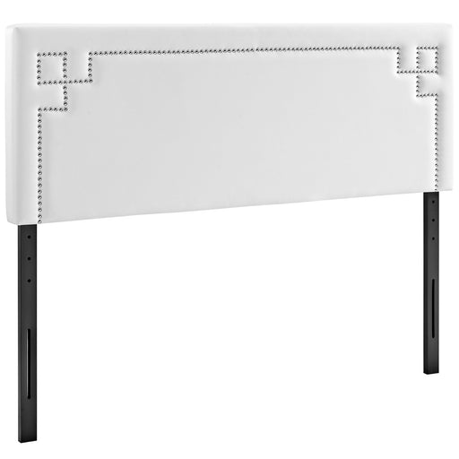 Josie Queen Upholstered Vinyl Headboard 5401-WHI