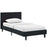 Anya Twin Vinyl Bed 5415-BLK