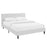 Linnea Full Faux Leather Bed 5423-WHI