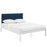 Lottie Queen Fabric Bed 5444-WHI-AZU