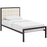 Millie Twin Fabric Bed 5450-BRN-BEI