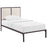 Della Twin Fabric Bed 5458-BRN-BEI