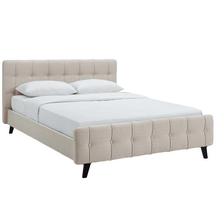 Ophelia Queen Fabric Bed 5465-BEI