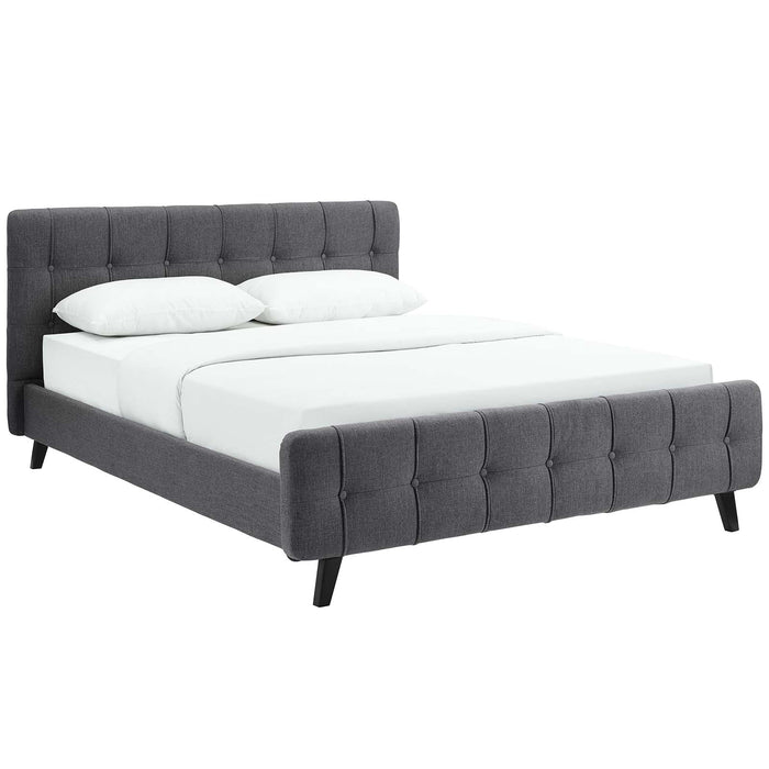 Ophelia Queen Fabric Bed 5465-GRY