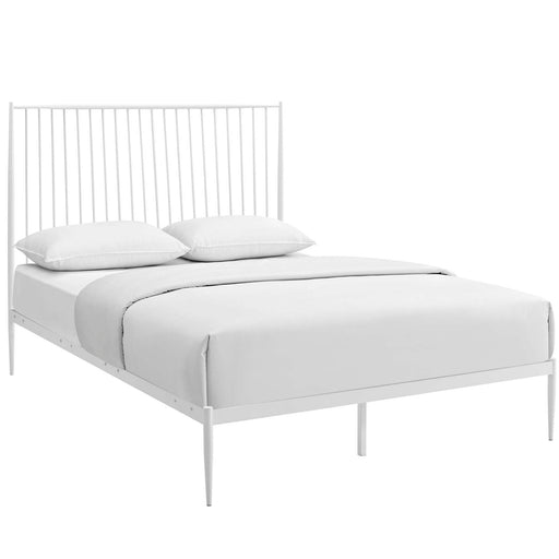 Annika Queen Platform Bed 5478-WHI