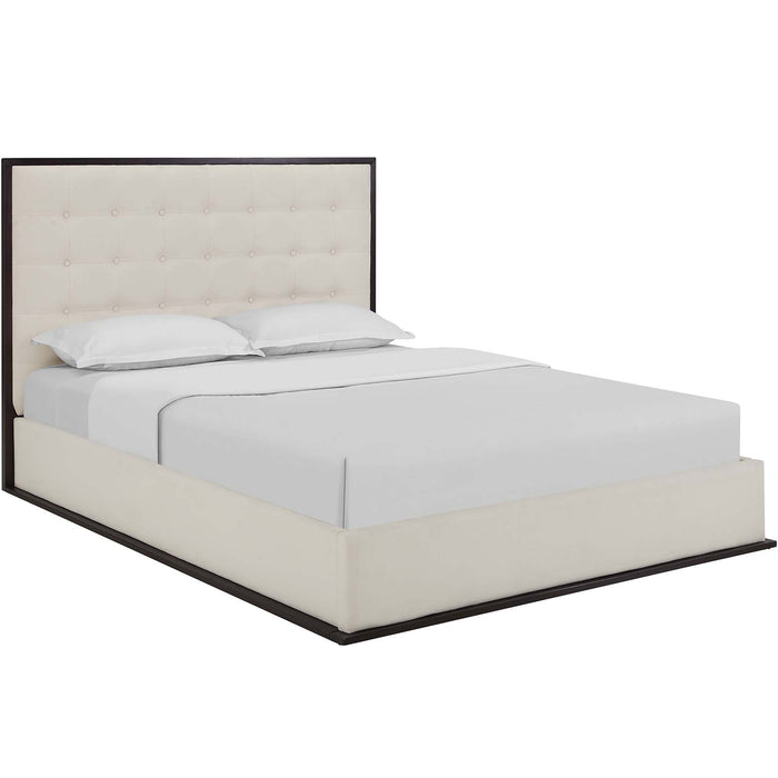 Madeline Queen Upholstered Bed Frame 5499-CAP-IVO