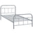 Maisie Twin Stainless Steel Bed Frame 5531-GRY-SET