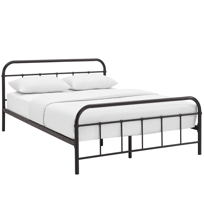 Maisie Full Stainless Steel Bed Frame 5532-BRN-SET