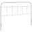 Serena Queen Steel Headboard 5536-WHI