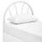 Damaris Twin Steel Headboard 5538-WHI