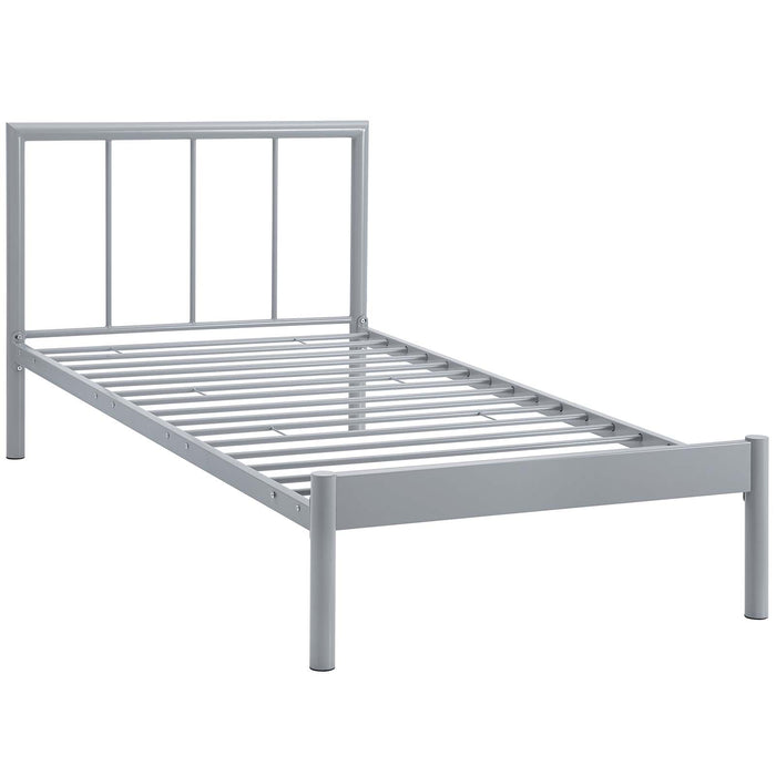 Gwen Twin Bed Frame 5543-GRY-SET