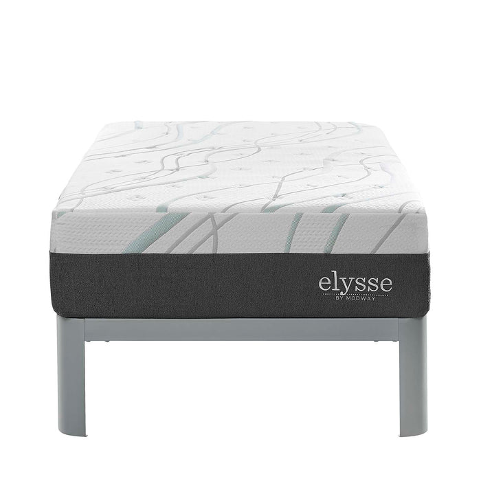 Elysse Twin CertiPUR-US® Certified Foam 12" Gel Infused Hybrid Mattress 5577-WHI