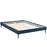 Sherry King Fabric Bed Frame with Round Tapered Legs 5627-AZU