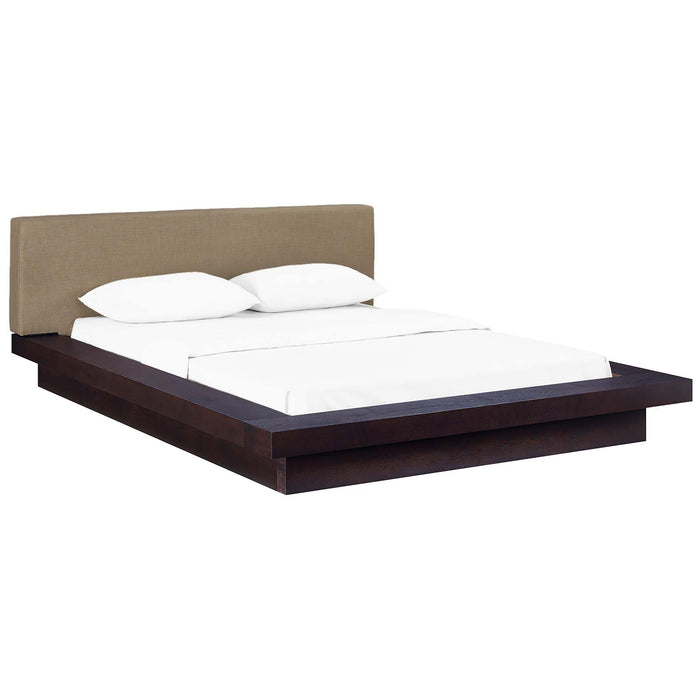 Freja Queen Fabric Platform Bed 5721-CAP-LAT-SET