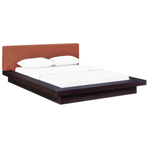 Freja Queen Fabric Platform Bed 5721-CAP-ORA-SET