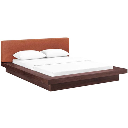 Freja Queen Fabric Platform Bed 5721-WAL-ORA-SET