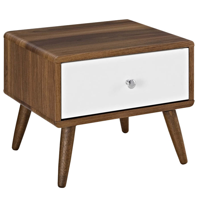 Transmit Nightstand 5731-WAL-WHI