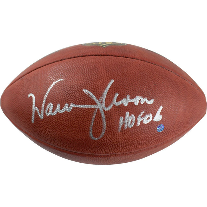 Warren Moon Signed Wilson Official NFL Football w/ "HOF 06" Insc