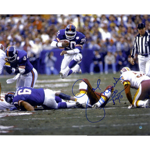 Joe Morris New York Giants 'Leap Thru Middle Horizontal' 16x20 Photo w/ "NY Giants" Insc