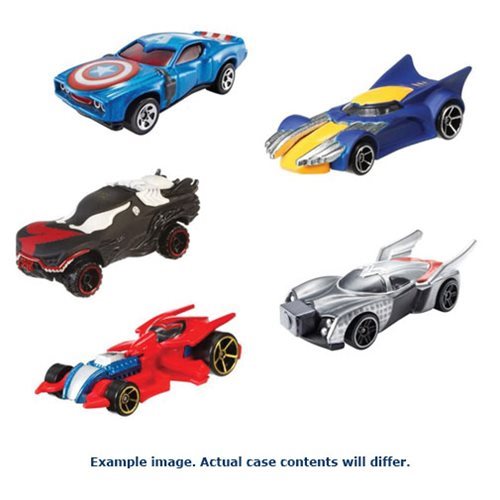 Hot Wheels Marvel Character Cars 1:64 Scale 2017 Wv. 6 Case 