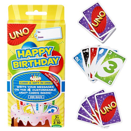 UNO Happy Birthday Card Game                                