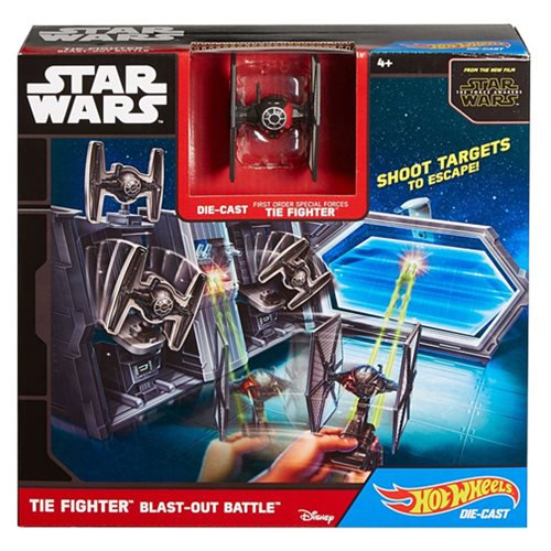 Star Wars Hot Wheels TIE Fighter Blast-Out Battle Playset   