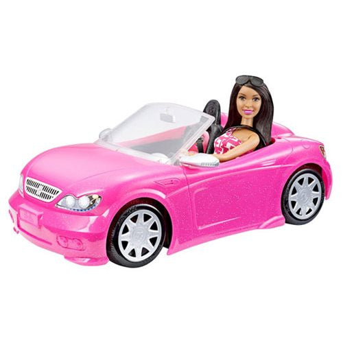 Barbie Glam Convertible Vehicle and Doll Case               