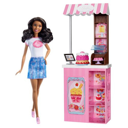 Barbie Bakery Owner African American Doll and Playset       