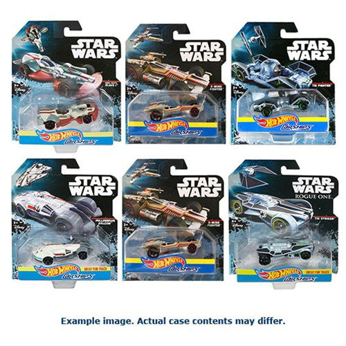 Star Wars Hot Wheels Carships Mix 4 Case                    