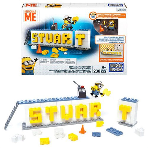 Mega Bloks Despicable Me Name Plate Builder                 