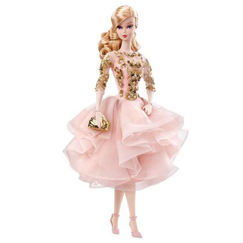 Barbie Blush and Gold Dress Doll                            