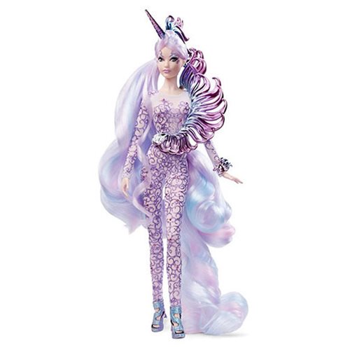 Barbie Unicorn Goddess Gold Label Doll                      