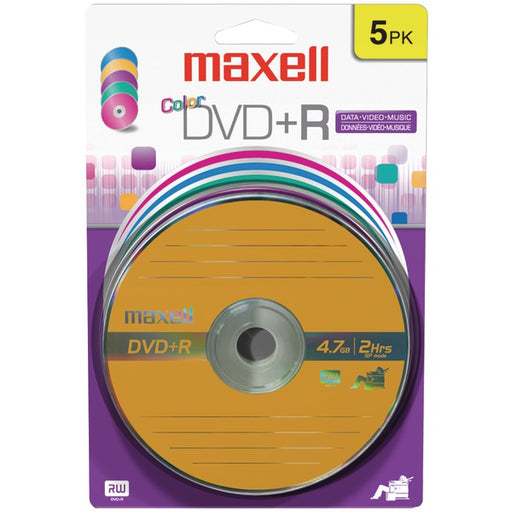 4.7GB DVD+R 5PK COLORS