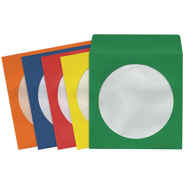 50PK COLOR CD/DVD SLEEVES