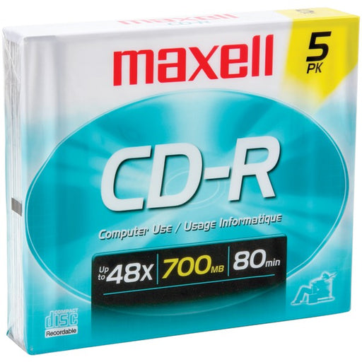 5 PK 700MB 80 MIN CD W CS