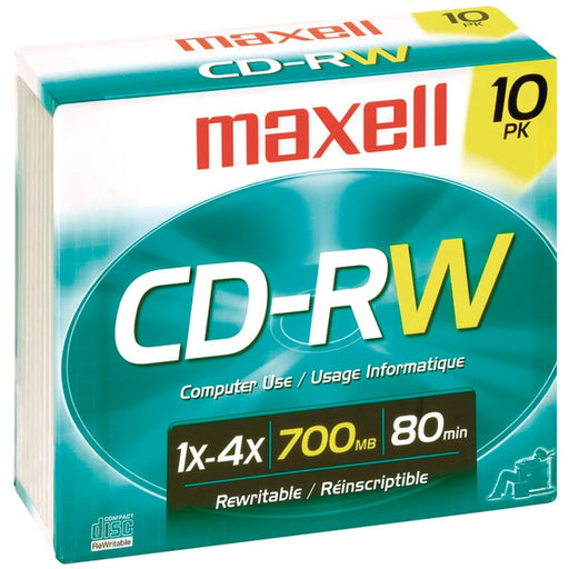 CDRW - 10 PK JEWEL CASE