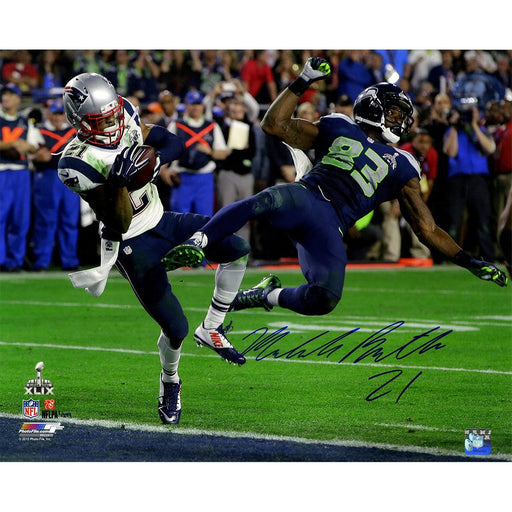 Malcolm Butler Signed Metallic Superbowl 49 INT 16x20 Photo LE/149