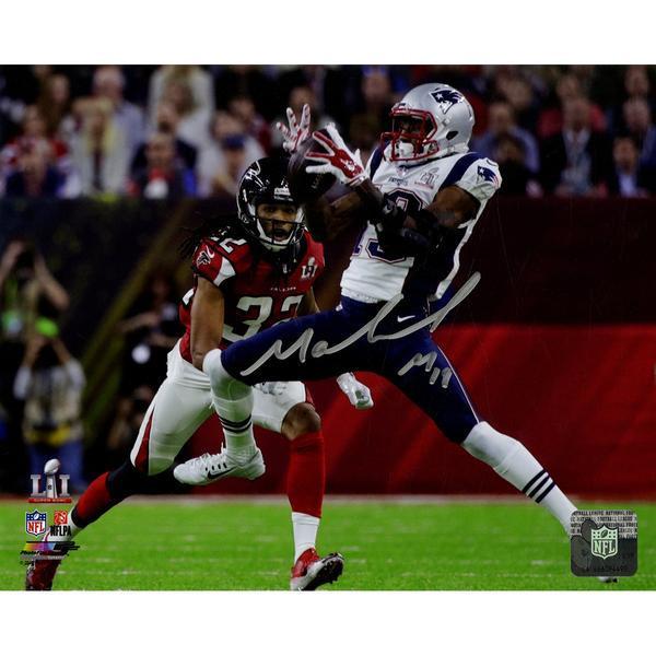 Malcolm Mitchell Signed Super Bowl 51 Action Horizontal 8x10 Photo