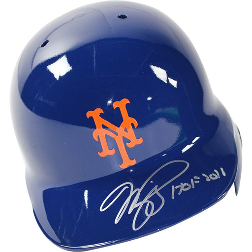 Mike Piazza Signed NY Mets Blue Left Ear Flap Batting Helmet w/ HOF 2016 Insc