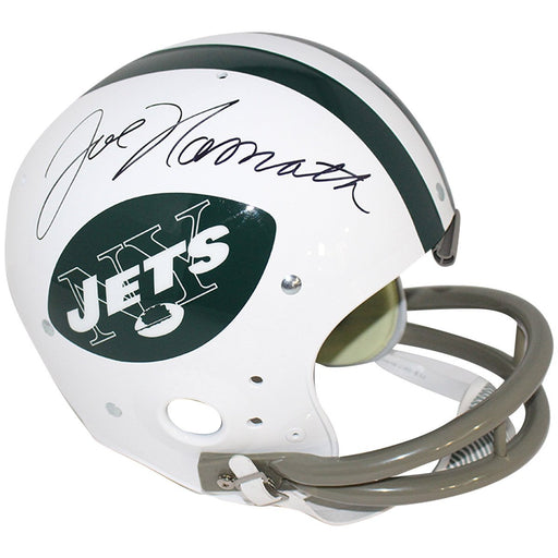 Joe Namath Signed New York Jets 65-77 Riddell TK Throwback Full Size Replica Helmet