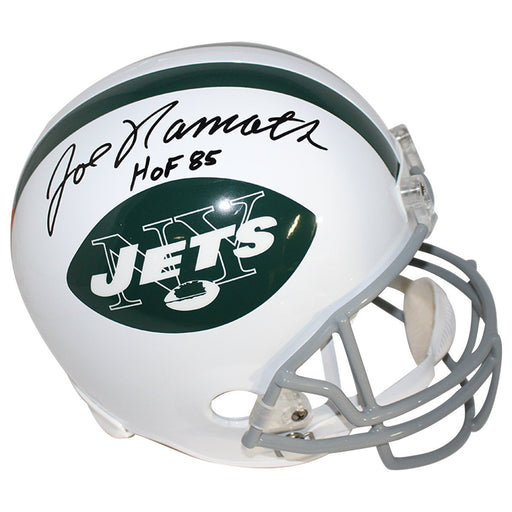 Joe Namath Signed Full Fize Throwback Replica NY Jets w/ "HOF 85" Insc (PSA/Namath Holo)