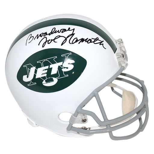 Joe Namath Signed Full Fize Throwback Replica NY Jets w/ "Broadway Joe" Insc (Namath Holo/PSA)