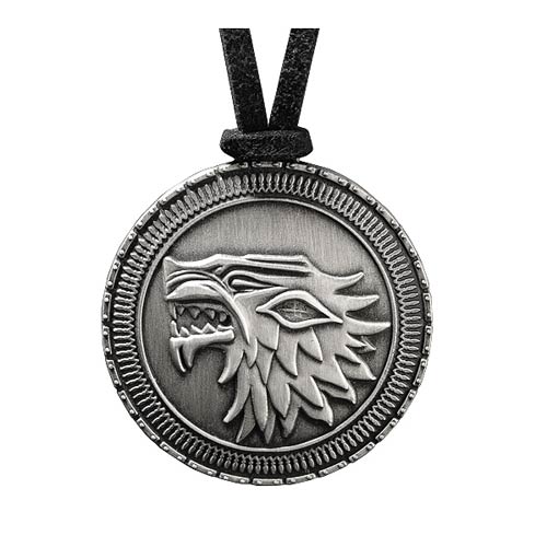 Game of Thrones Stark Shield Replica Pendant Necklace       